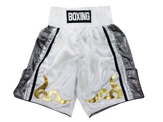 Personalised Boxing Shorts : KNBSH-030 White